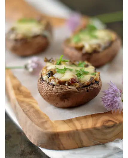 Kastanjechampignons met slakkeboter