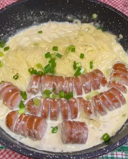 Creamy Accordion Sausage Pasta