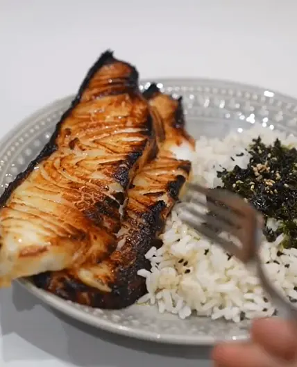 Miso Glazed Sea Bass