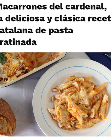 Macarrones del cardenal
