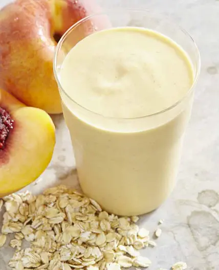 Peaches and Cream Oatmeal Smoothie