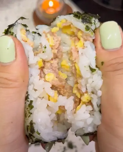 Delicious Spam Egg Onigiri
