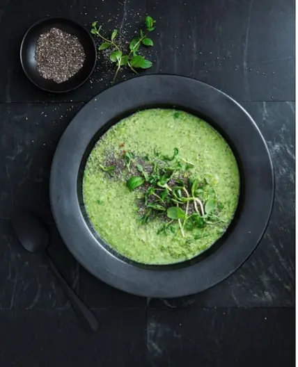 Soupe poireaux, chou kale, carottes