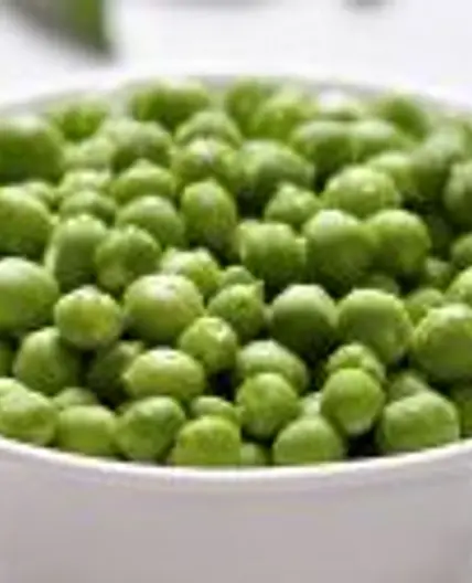 Guisantes con hamburguesa de soya