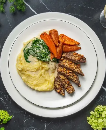 Rosemary & Walnut Crusted Lamb Steak