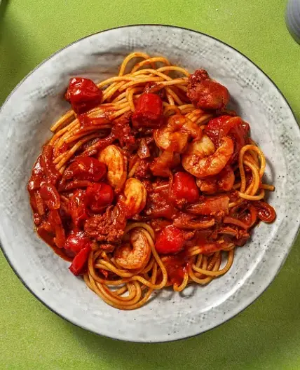 Prawn & Chorizo Spaghetti