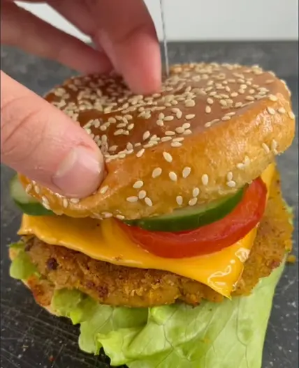 Vegetarischer Linsen Burger
