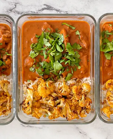WWL Easy Butter Chicken with Roasted Cauliflower and Rice