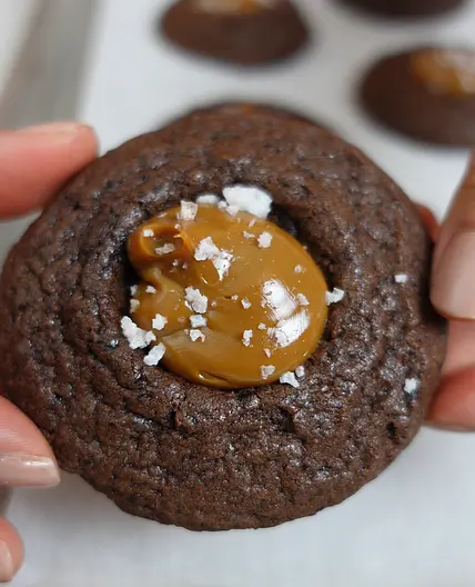 Salted Chocolate Dulce de Leche Cookies