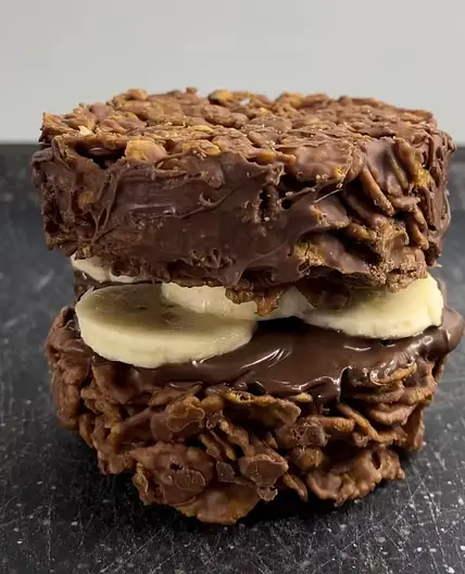 Schokoladen Cornflakes Sandwich