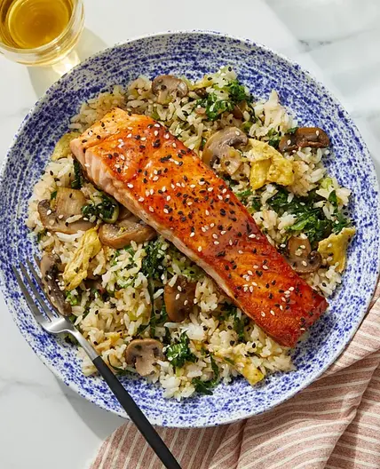 Orange Salmon & Fried Rice