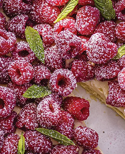 Raspberry & Custard Tart