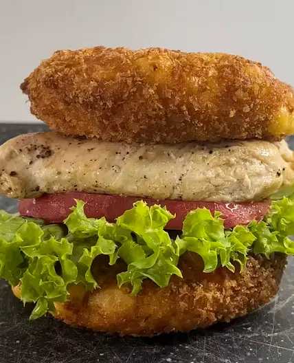 Babybel Chicken Burger
