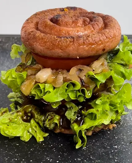 Würstchen Burger