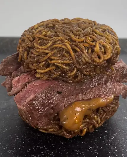 Ramen Steak Burger