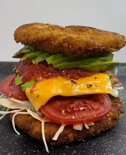Schnitzel Sandwich Bayashi style
