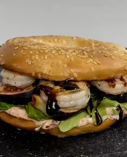 Garnelen Feigen Sandwich