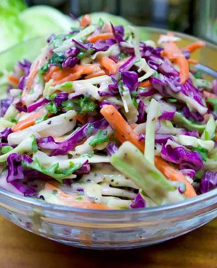 Red Cabbage Coleslaw Salad