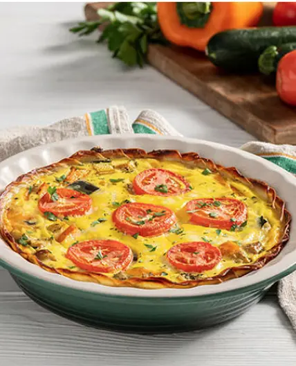 Potato-Crusted Farmers Market Quiche