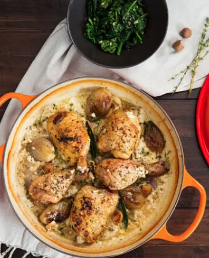 Provencal Braised Chicken in Milk
