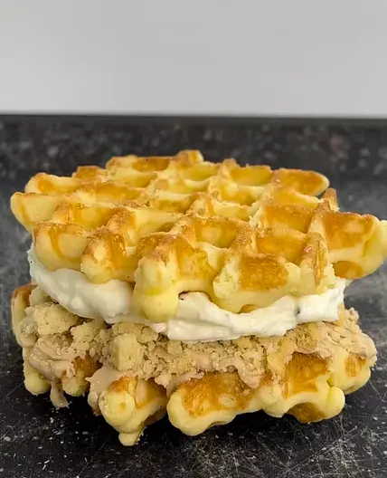 Weißes Oreo Waffel Sandwich