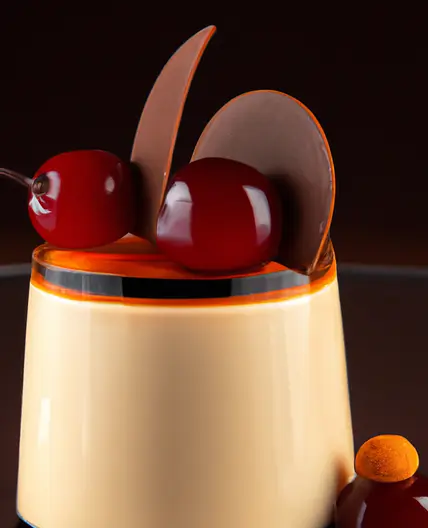 Cherry, Coffee, and Milk Chocolate Mousse with European Liqueur