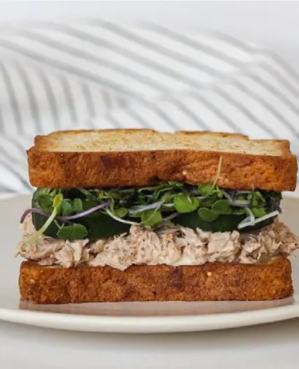 Tuna & Cucumber Sandwich with Fruit - 800+