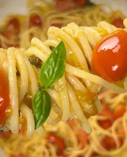 The Easiest - Spaghetti with Cherry Tomatoes