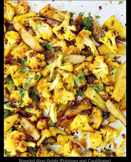 Roasted Aloo Gohbi (Potato and Cauliflower)