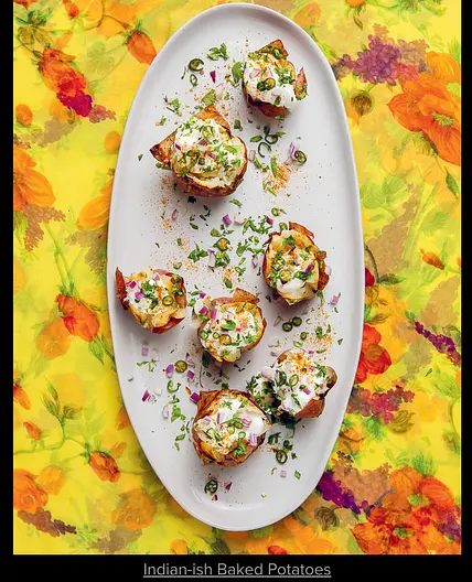 Indian-ish Baked Potatoes