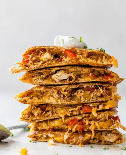 Shredded Chicken Quesadillas