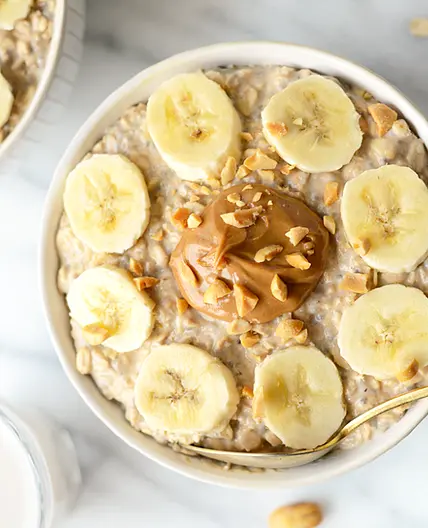 Porridge banana e burro di arachidi