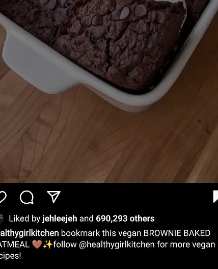 Vegan Brownie Baked Oatmeal