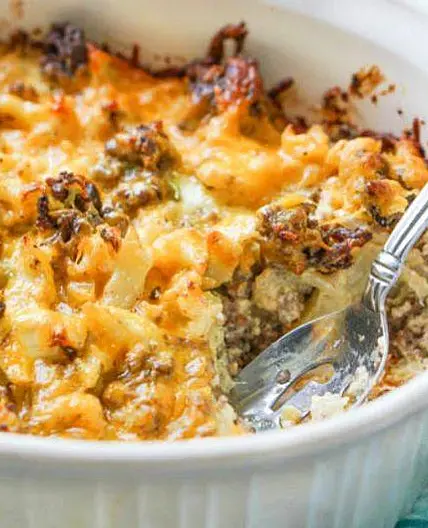 Keto Beef and Cauliflower Casserole