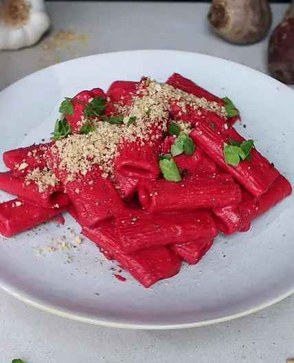 Creamy Beetroot Pasta