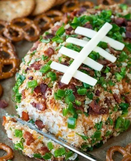 Jalapeño Popper Football Cheese Ball