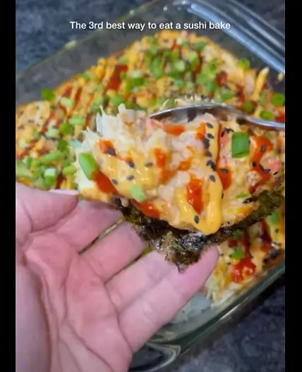 Gaming Foodie - Salmon Sushi Bake