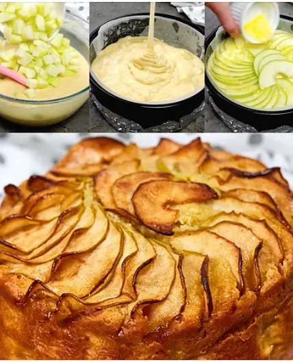 Tarte aux pommes moelleuse