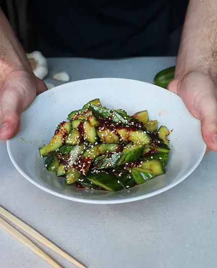 Smashed Cucumber Salad