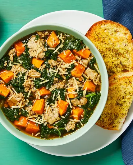 Chicken Sausage and Sweet Potato Soup