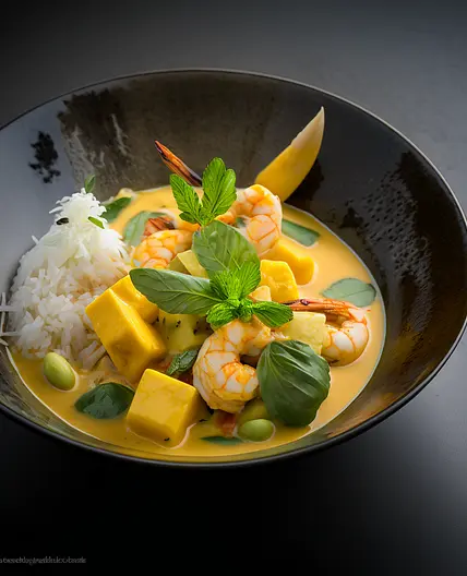 Vietnamese-style Shrimp and Pineapple Yellow Curry