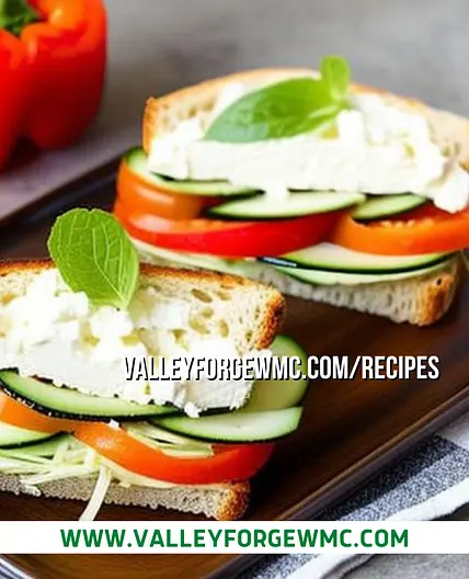 Veggie and Hummus Sandwich