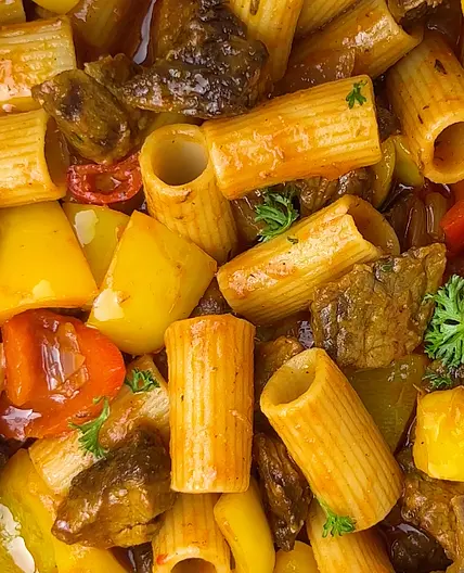 Easy Spicy Fried Beef Pasta