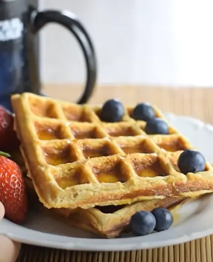 HEALTHY waffle recipe with oats