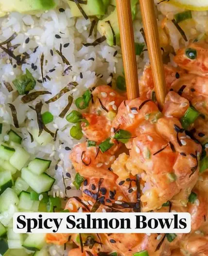Spicy Salmon Bowls