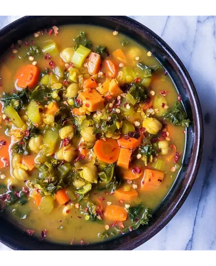 Spiced Lentil Soup in Slow Cooker