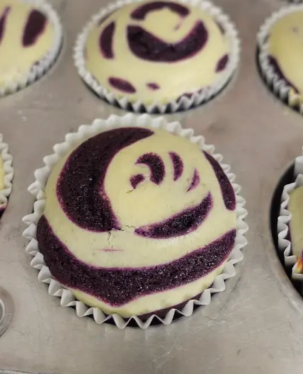 Ube Cream Cheese Cupcakes