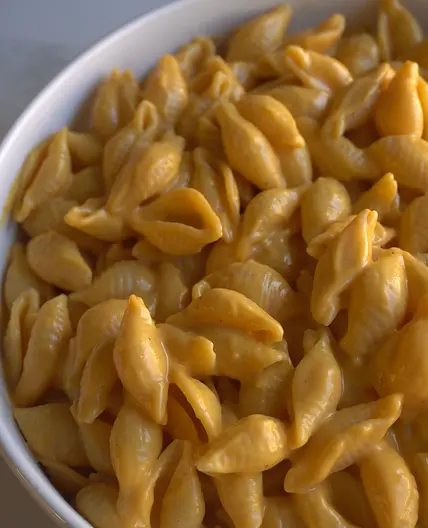 Sweet Potato Queso- Mac N Cheese