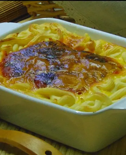 Medalhões de pescada gratinados no forno