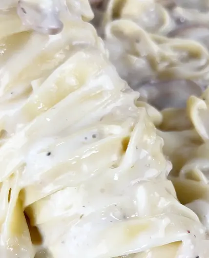 Creamy Mushroom Tagliatelle 🫶🏼